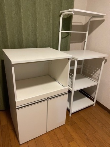 【セット/ニトリ】キッチン収納/キッチン棚/レンジ台/キッチンラック/電子レンジ