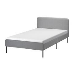《値下げ》IKEA セミダブルベッド グレー