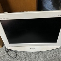 ジャンク品白いテレビ