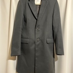 【値下げしました！】チェスターコート　ダークグレー Mサイズ　B...