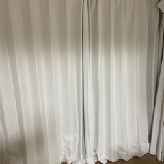 カーテングレー・カーテンレースホワイト ニトリ