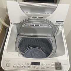 洗濯機【SHARP ES-TX5F-S】の画像
