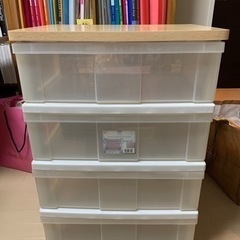 【お引き取り者様決定】ウッドトップチェスト