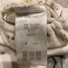 ベビー服　長袖ロンパース70の画像