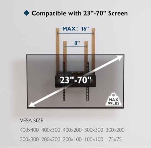 ✨人気商品✨BONTECフルモーション テレビ壁マウント 23~70インチLED BONTEC フルモーション テレビ壁マウント 23~70インチ LED