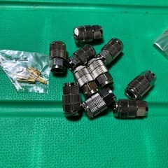 Ｆ接栓　5C用　C-15型コネクトピン付き　アンテナ部品の画像