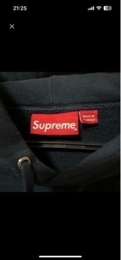 Supremeパーカーネイビー正規品S  SALE