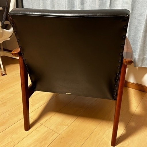 カリモク60 Karimoku60 Kチェア 1シーター ソファ スタンダードブラック 60's レトロモダン ミッドセンチュリー
