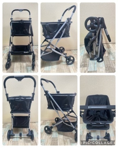 【美品】Ecoca エコカ マイバック ショッピングカート 折畳み式 軽量
