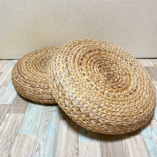 【美品】IKEA アルセーダ スツール バナナ繊維 2個セット