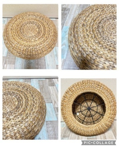 【美品】IKEA アルセーダ スツール バナナ繊維 2個セット