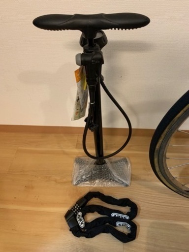 ロードバイク売ります！【ダイヤルチェーンロック・空気入れ・保管用カバー付き】