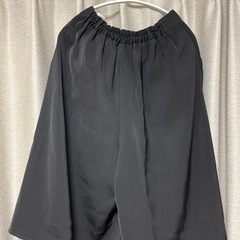 ガウチョパンツ　黒 GU