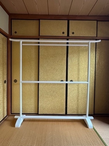 大名衣桁 （二段）白色