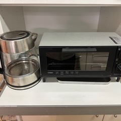 炊飯器、ミキサー、湯沸器、オーブントースター、オーブンレンジの画像