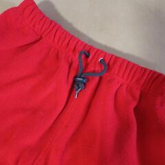 メンズ　ピコ　フリースボトムス　レッドの画像