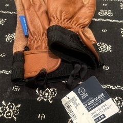 本革　キャンプ　グローブ　手袋の画像