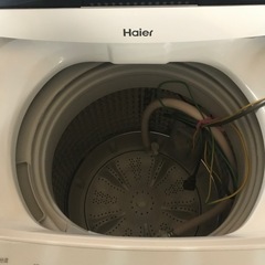 ☆値下げ☆K2401-566 Haier 全自動電気洗濯機 2022年製 ⒌5kg 動作確認済み キズ汚れ有り
