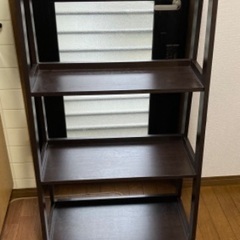ニトリ 木製4段シェルフ 125×62×32　(傷、汚れあり)