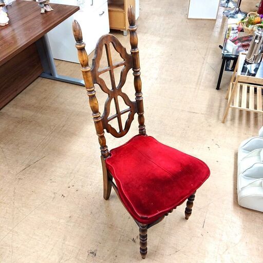 【ジモティ特別価格】コスガ ハイバックチェア アンティーク家具 椅子 ②