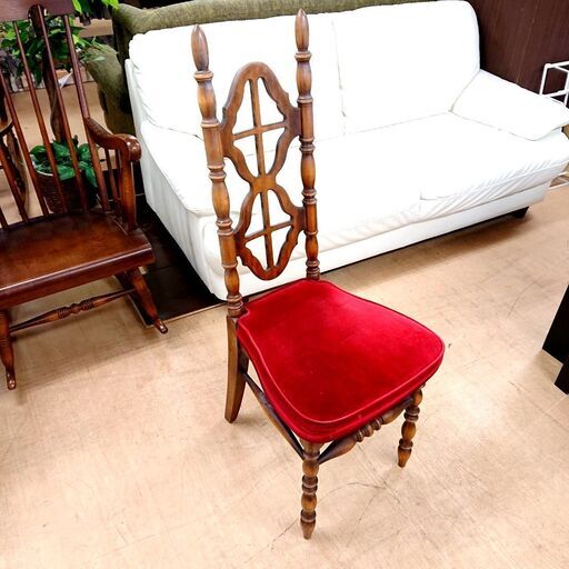 【ジモティ特別価格】コスガ ハイバックチェア アンティーク家具 椅子 ③