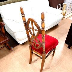 【ジモティ特別価格】コスガ ハイバックチェア アンティーク家具 椅子 ③の画像