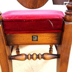 【ジモティ特別価格】コスガ ハイバックチェア アンティーク家具 椅子 ③の画像