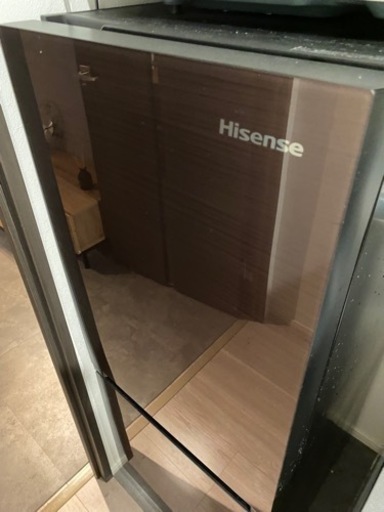 ハイセンス 【右開き】154L 2ドア ノンフロン冷蔵庫 エディオンオリジナル ダークブラウン HR-G1501