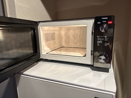 保証期間内ツインバード電子レンジ、冷蔵庫とセットで9900円！