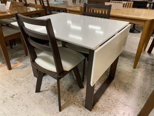 【愛品館 江戸川店 ダイニングセット】NITORI（ニトリ）ダイニングテーブル3点セット ID:152-008986-007