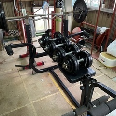 【最終値下げ】ヘックス ダンベル 45kg 最終値下げ。バーベル、ダンベルセット売ります。