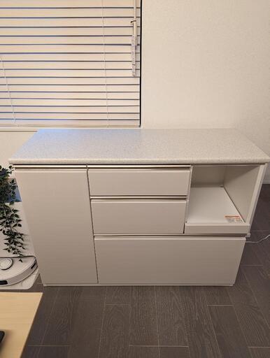 ニトリ　キッチンカウンター(アルミナ2 120CT WH)\n\n