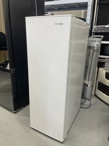 【美品】IRIS OHYAMA アイリスオーヤマ ノンフロン冷凍庫 2022年製 IUSN-8A-W ホワイト 80L 急速冷凍機能 耐熱トップテーブル 取説付き 動作品