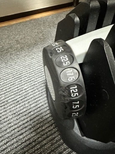 【手渡し】トレーニングベンチ&可変式ダンベル25kg x2