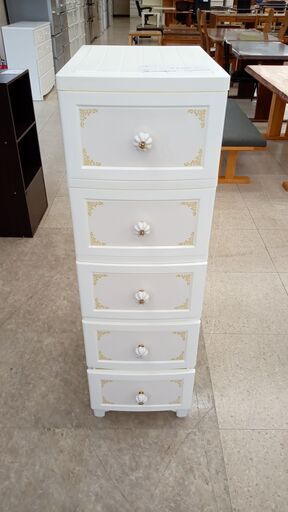 ★ジモティ割あり★  衣装ケース 白 H113×D46×W34 クリーニング済み TJ3803