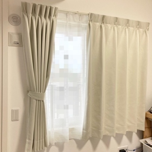 美品　オーダーカーテン　スミノエ　U-9329 164cm×139cm