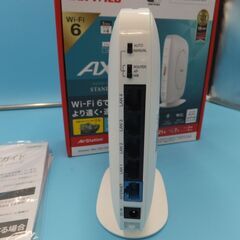 ●美品● BUFFALO WiFi6 ルーター 無線LAN親機　WSR-3200AX4S-WH ホワイト　Wi-Fi 6(11ax)対応　IPv6対応　2401+800Mbpsの画像
