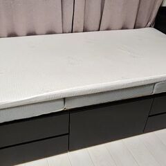 1/31まで 値下げok 定価計9万円 分解済 収納付きシングル...