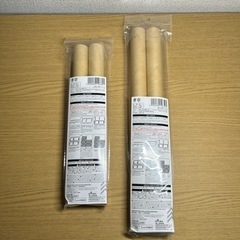 無料！ 未使用！ ダイソー 組み立て紙管ラックパイプ サイズ違い 2本入り 2セットの画像