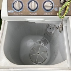 【お譲りします！】屋外用二層式洗濯機　動作確認済の画像