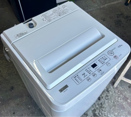 札幌市内配送無料 美品 21年製 YAMADA ヤマダセレクト 4.5kg 全自動洗濯機 YWM-T45H1