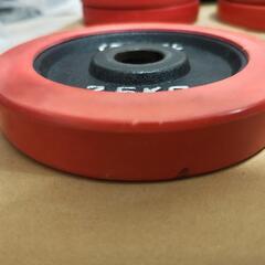 28mmシャフト用　2.5kgプレート×2枚【アイロテック②】の画像