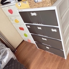 衣装ケース 箪笥 プラスチック引き出し / 2つ