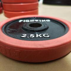 28mmシャフト用　2.5kgプレート×2枚【ファイティングロード②】の画像