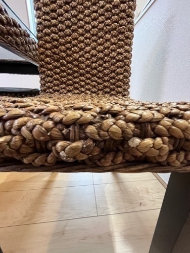 アジアン家具　ダイニングテーブル　ウォーターヒヤシンス