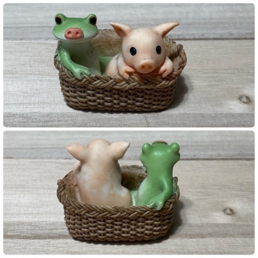 コポー  カエルの置き物  4個セット
