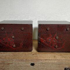 子箪笥　鎌倉彫　昭和レトロ　小物入れ