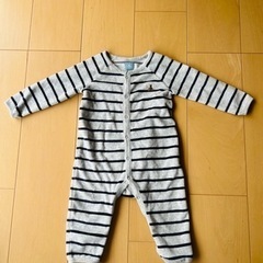 ベビー服　カバーオール　ボーダー