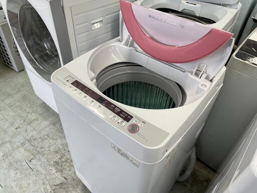 洗濯機の分解クリーニング行っています！配送設置込み　シャープ6.0K洗濯機　2016年製　分解クリーニング済み！！