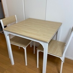 【取り引き相手決まりました】ダイニングテーブルセット　2人用の画像